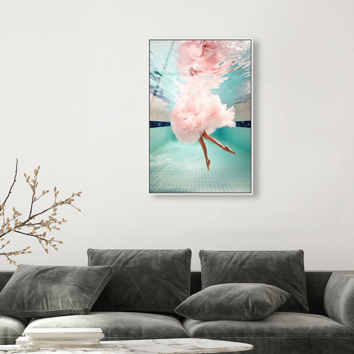 Aquatic Ballerina I (No Embellishment), Art by Oliver Gal,  24x36 View 3