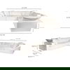 Clay Classic L-shaped Modular Sectional Cream White thumbnail 2