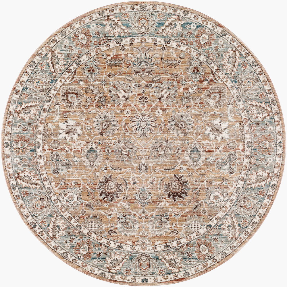Carlisle Machine Woven Rug, by Surya, 5'3" length x 5'3" width