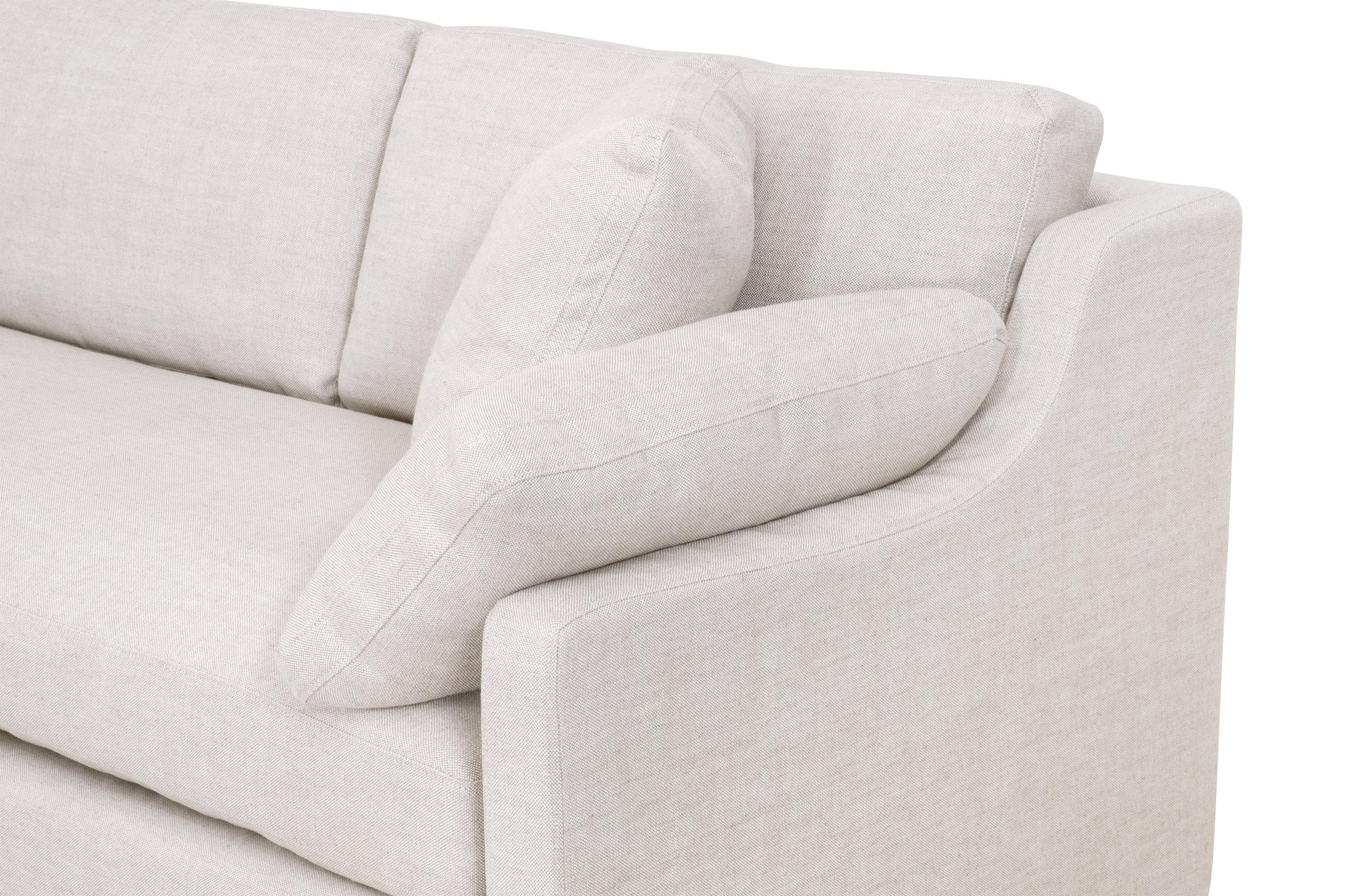 Lena Modular Slipcover 2-Seat Right Slope Arm Sofa Lena Modular Slipcover 2-Seat Right Slope Arm Sofa large image