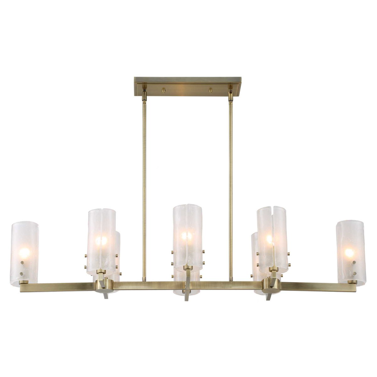 Mistie 8 Light Linear Chandelier, by Uttermost, 45" width x 9" height x 14.5" depth View 7