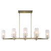 Mistie 8 Light Linear Chandelier, by Uttermost, 45" width x 9" height x 14.5" depth thumbnail 7