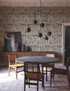 Painterly Labyrinth Charcoal Wallpaper thumbnail 1
