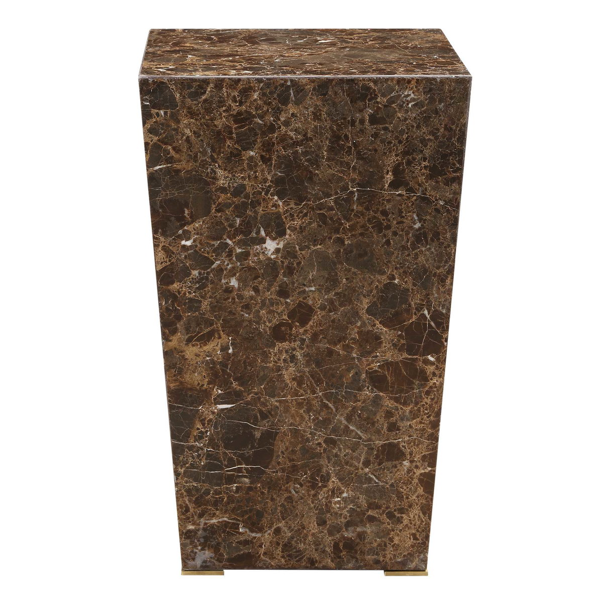 Poe Marble Accent Table, Side & End Table by Uttermost, 14.12" width x 22.75" height x 14.12" depth View 5