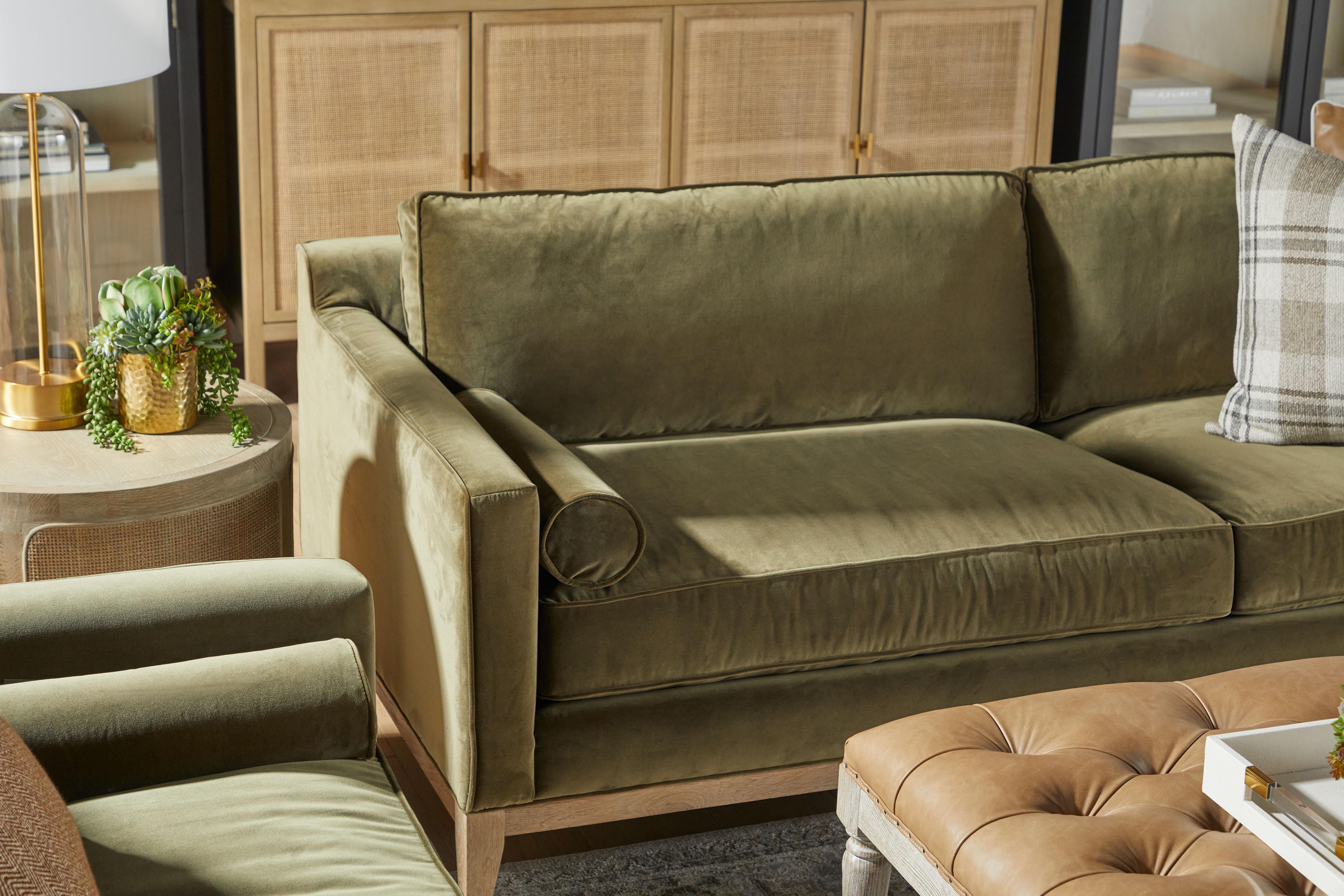 Townsend Tufted Upholstered Rectangle Coffee Table large image 