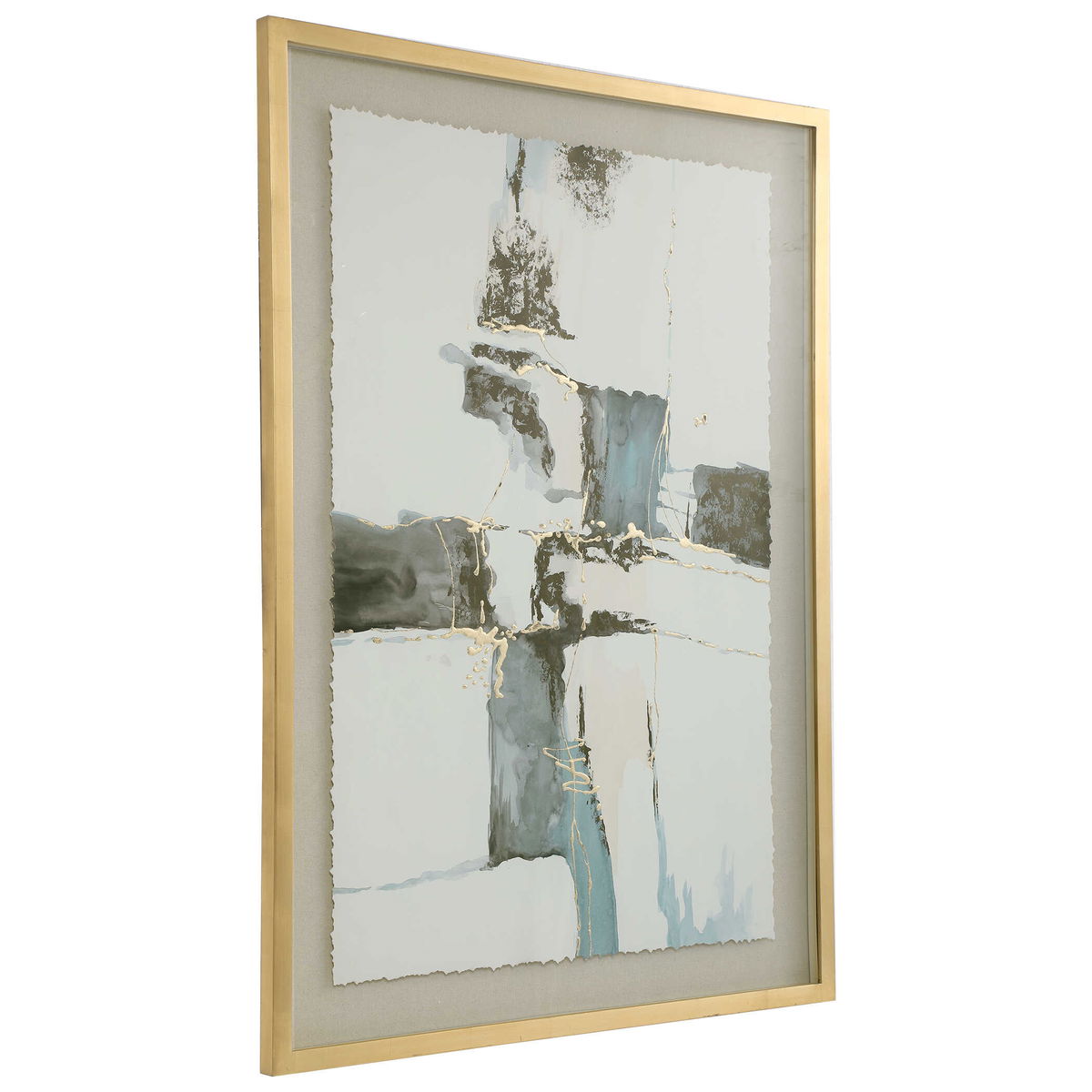 Crosswalk Abstract Art, by Uttermost, 37.8" width x 52.8" height x 1.5" depth View 6
