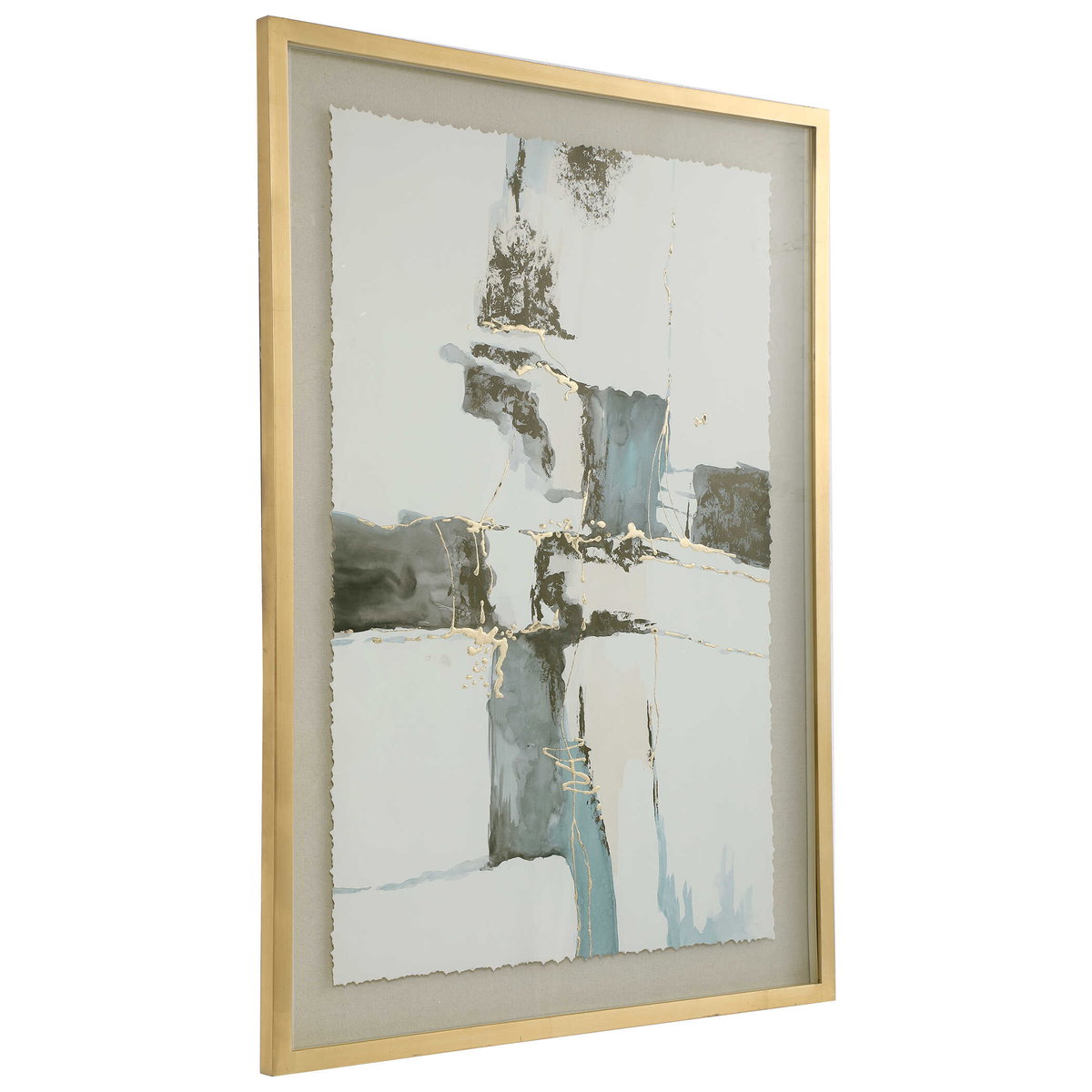 Crosswalk Abstract Art, by Uttermost, 37.8" width x 52.8" height x 1.5" depth View 6