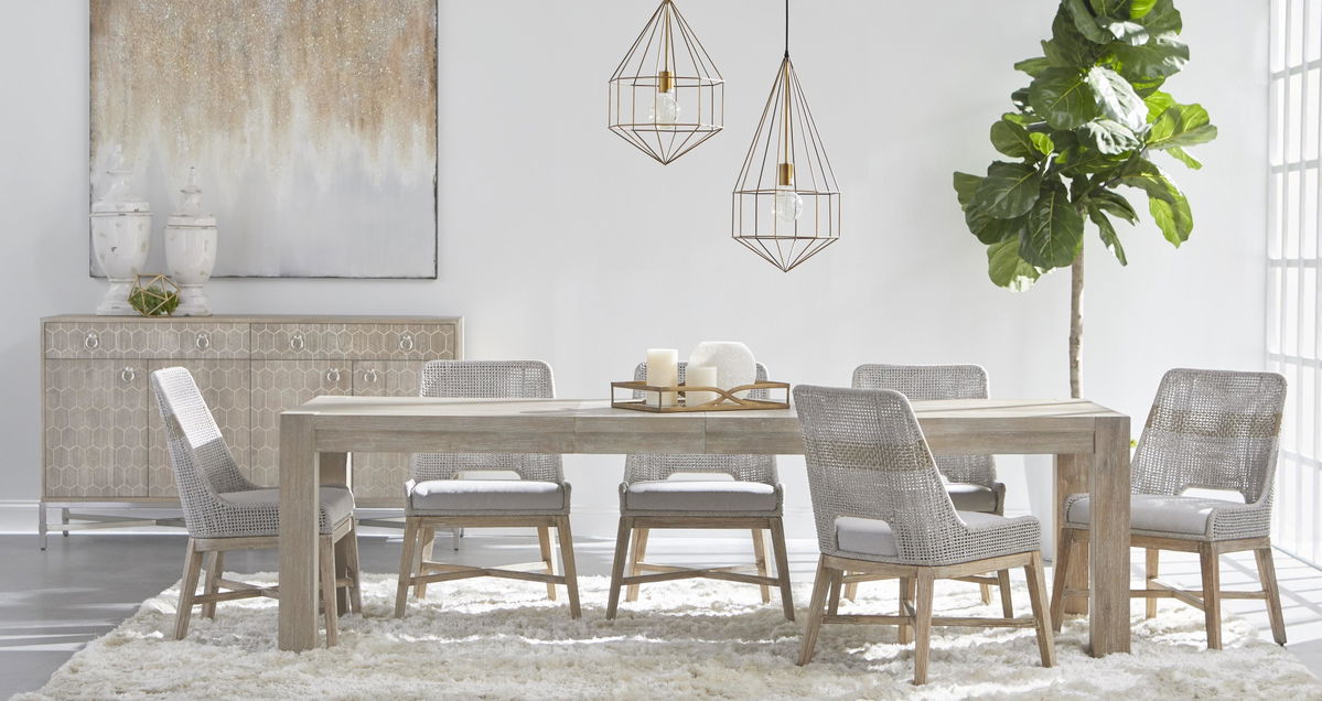 Adler Extension Dining Table, by Essentials for Living, 71" width x 30" height x 35.5" depth View 15