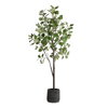 Eden Potted Fig Tree, Artificial Plants & Flower by Uttermost, 37" width x 108.25" height x 31.5" depth thumbnail 1
