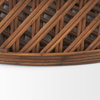 Thala Medium Brown Round Wicker Tray (Set of 2), Decorative Tray by Mercana, 20.47" length x 20.47" width x 4.5" height thumbnail 9