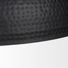 Karina 36' Round Matte Black Hammered Metal Dome Pendant Light thumbnail 6