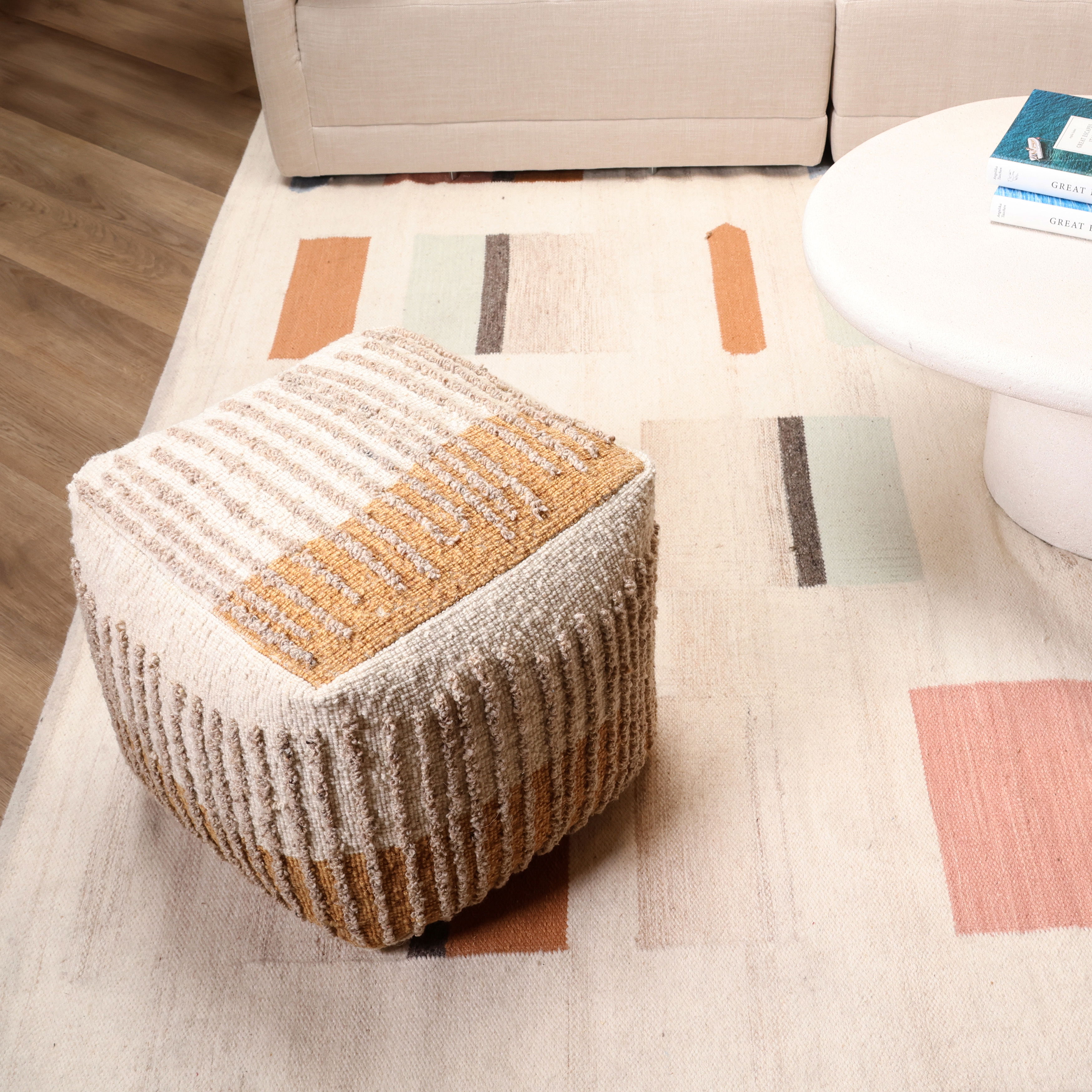 Eugene Pouf, Ottoman by Dovetail, 16" width x 16" height x 16" depth View 4