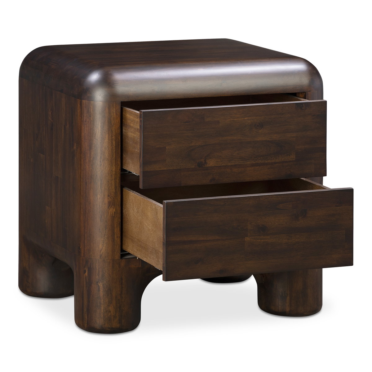 Rowan Nightstand Dark Brown, by Moe's Home, 24" width x 24" height x 20" depth View 8