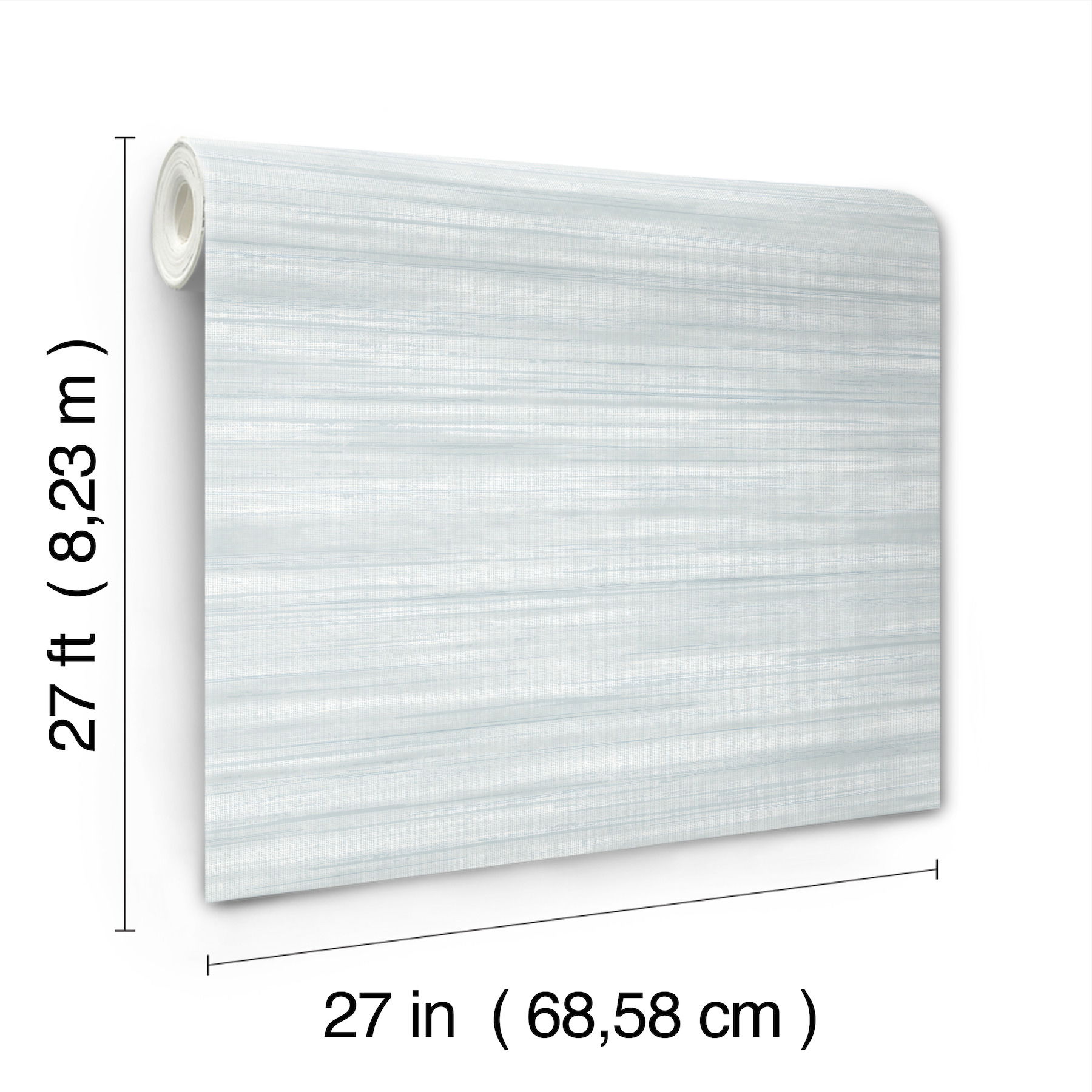 Brushed Linen Light Blue Wallpaper large image 