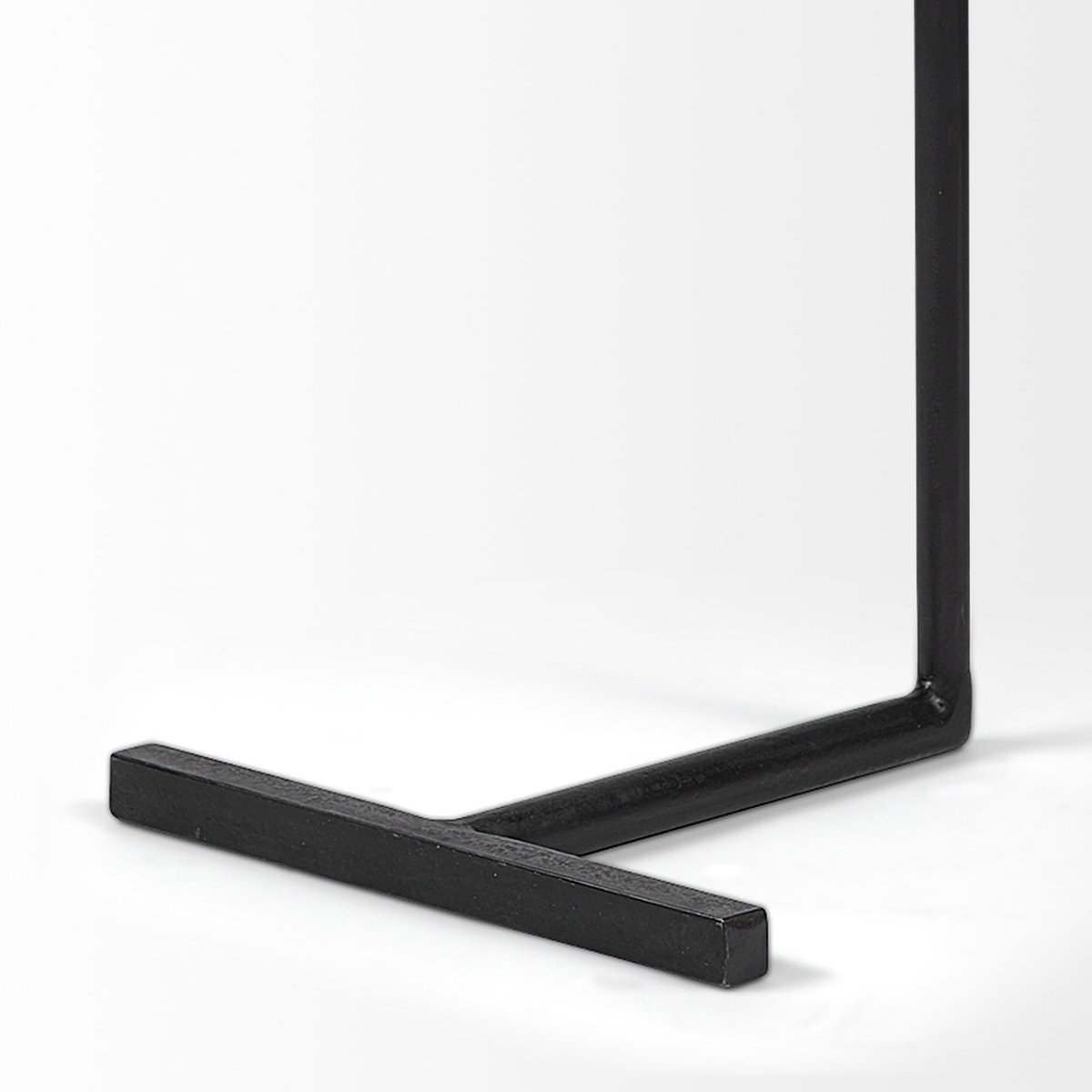 Ballatine 15L x 15W x 27H Brown Wood Round Top with Black Metal Base Accent Table, Side & End Table by Mercana, 15" length x 15" width x 27" height View 8