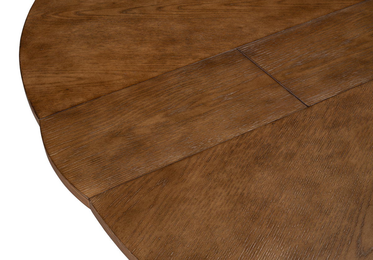 Casual Jupe Dining Table Light Mink Med, by Sarreid, 4'7" length x 4'7" width x 2'6" height View 6
