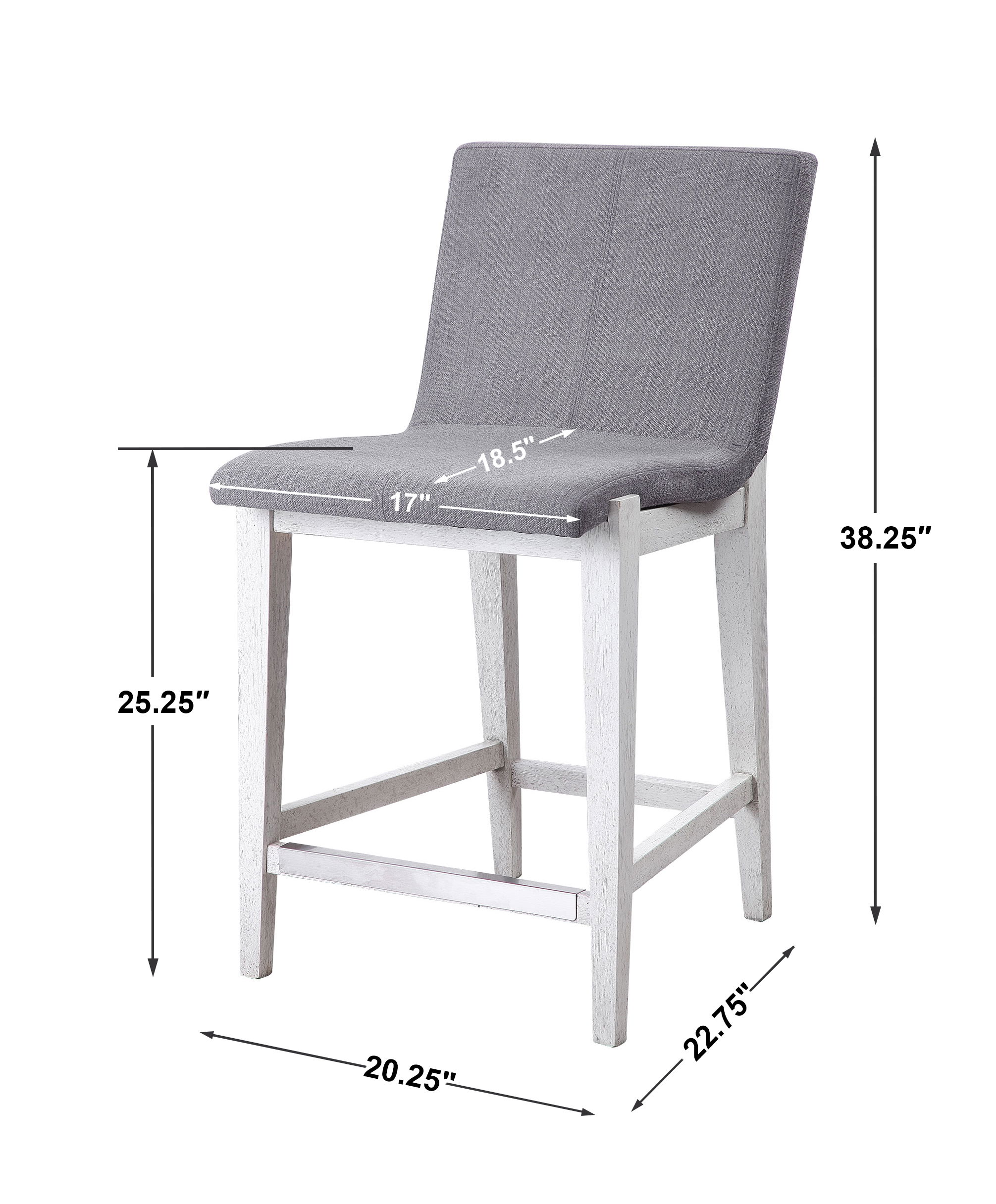 Brazos Gray Counter Stool large image 