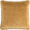 Washed Cotton Velvet Accent Pillow Down, Decorative Pillow by Surya, 22" length x 22" width thumbnail