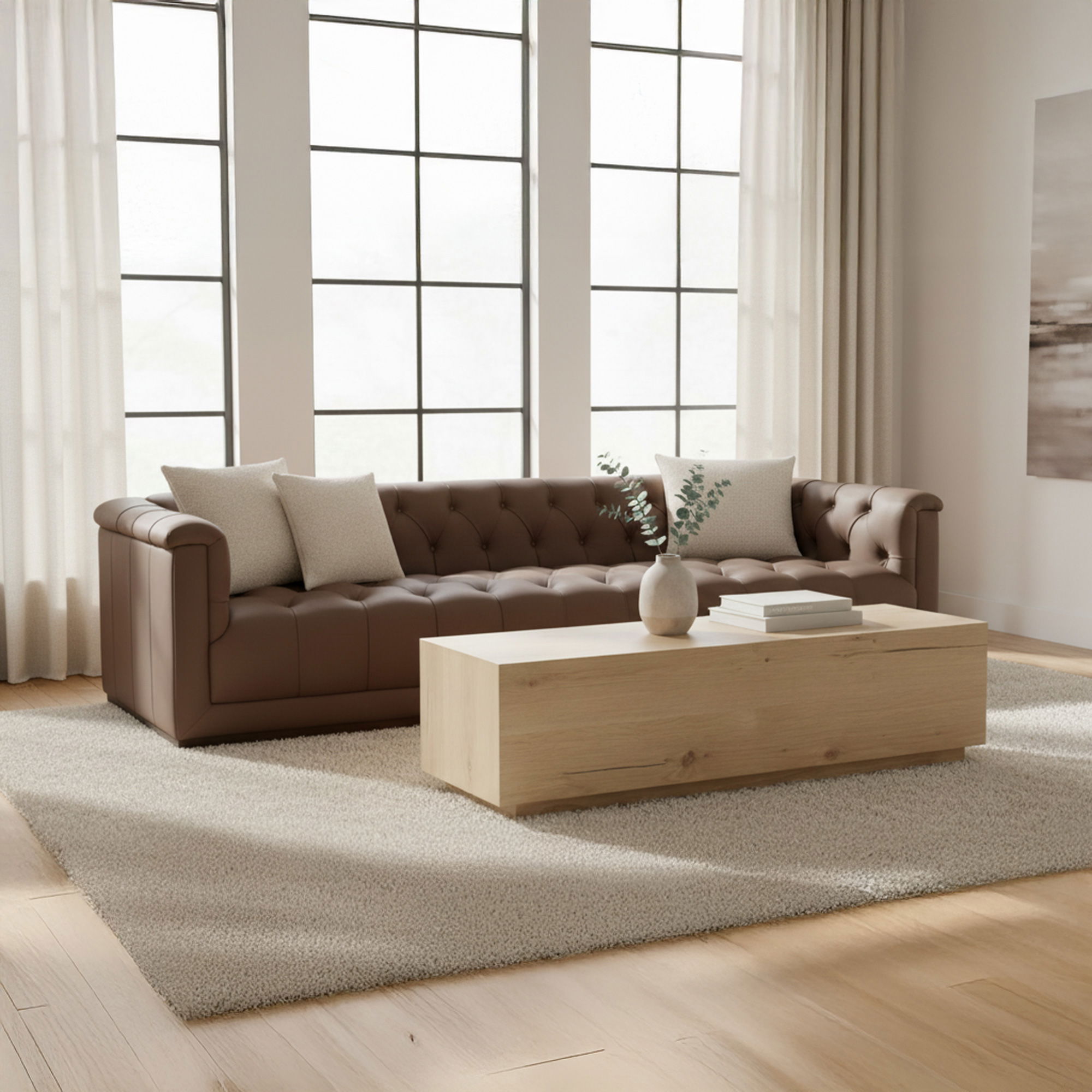 Jervis Sofa Cool Brown, Sofas & Sectional by Moe's Home, 83.5" width x 32.5" height x 40.35" depth View 6