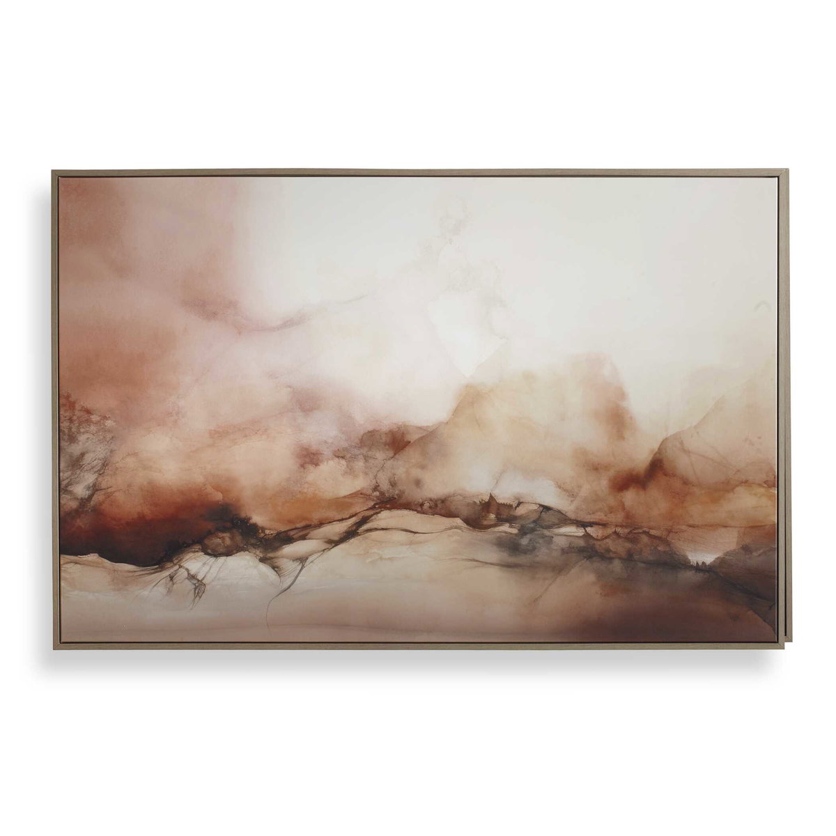 Rise Framed Modern Canvas, Painting by Uttermost, 73.5" width x 47.5" height x 2" depth View 1