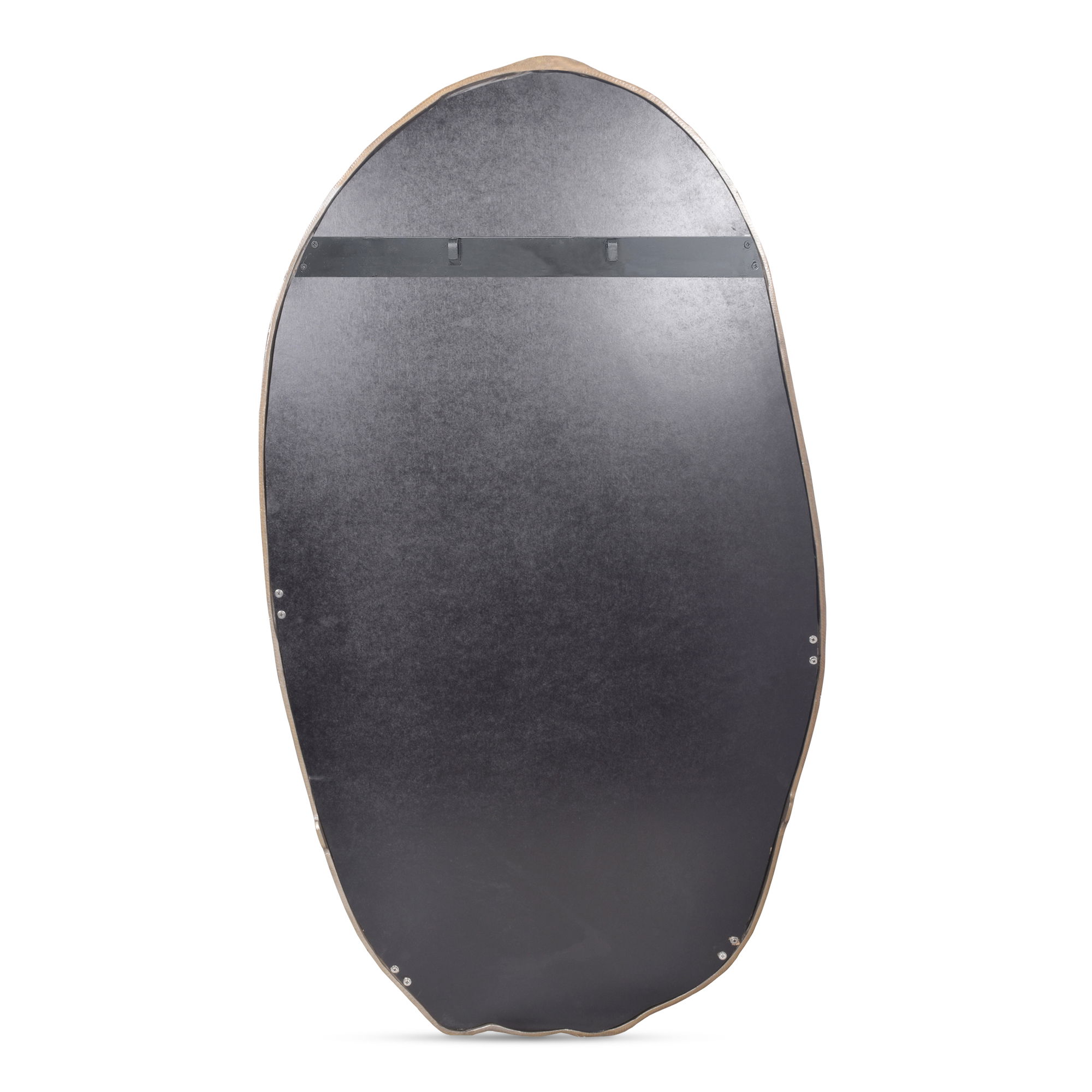 Foundry Oval Mirror Gold large image 