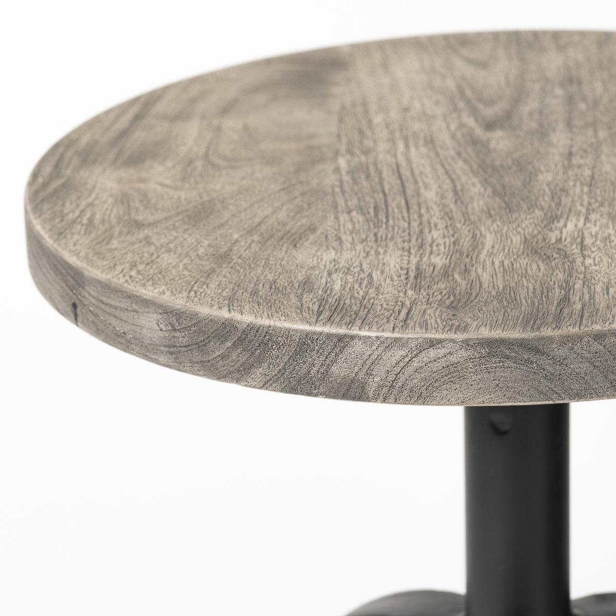 Emslie Backless 19in-25in Seat Counter Stool | Brown Wood with Metal, Counter & Bar Stool by Mercana, 15.75" length x 15.75" width x 26" height View 8