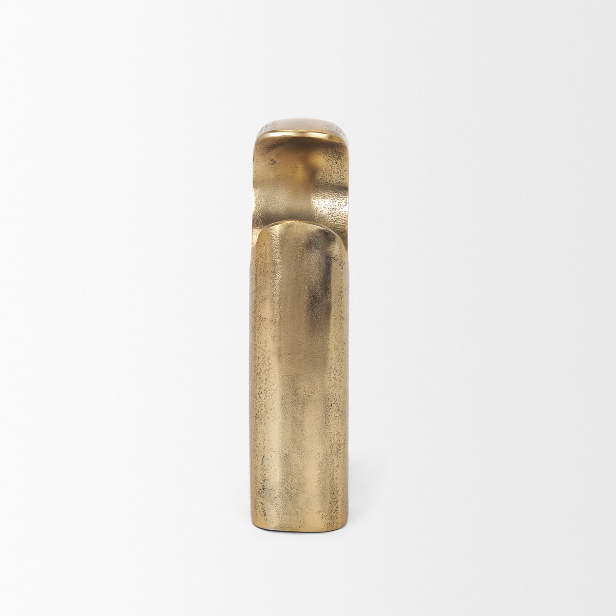 Renni Antiqued Brass Small Decorative Sculpture, Decorative Object by Mercana, 7.68" length x 2.76" width x 10.83" height View 4
