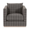 Siena Plinth Base Swivel Club Chair, Accent Chair by Essentials for Living, 33" width x 35" height x 35" depth thumbnail 1