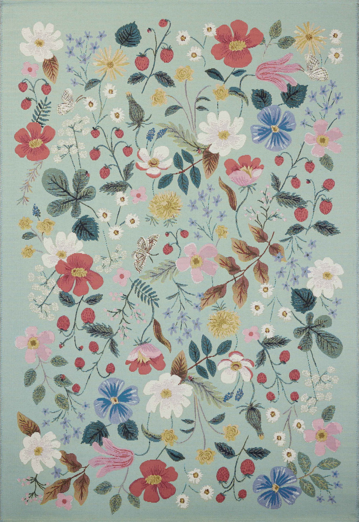 Rifle Paper Co. x Loloi Perennial Rug, 6'7" length x 9'4" width View 1