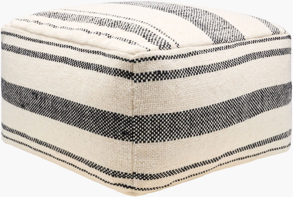 Julio Pouf, Ottoman by Surya, 24" width x 14" height