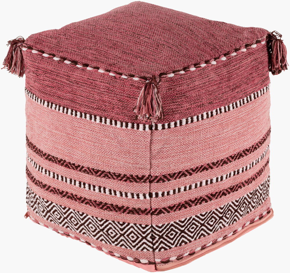 Trenza Pouf, Ottoman by Surya, 18" width x 18" height