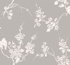 Imperial Blossoms Branch Grey & White Wallpaper thumbnail 0