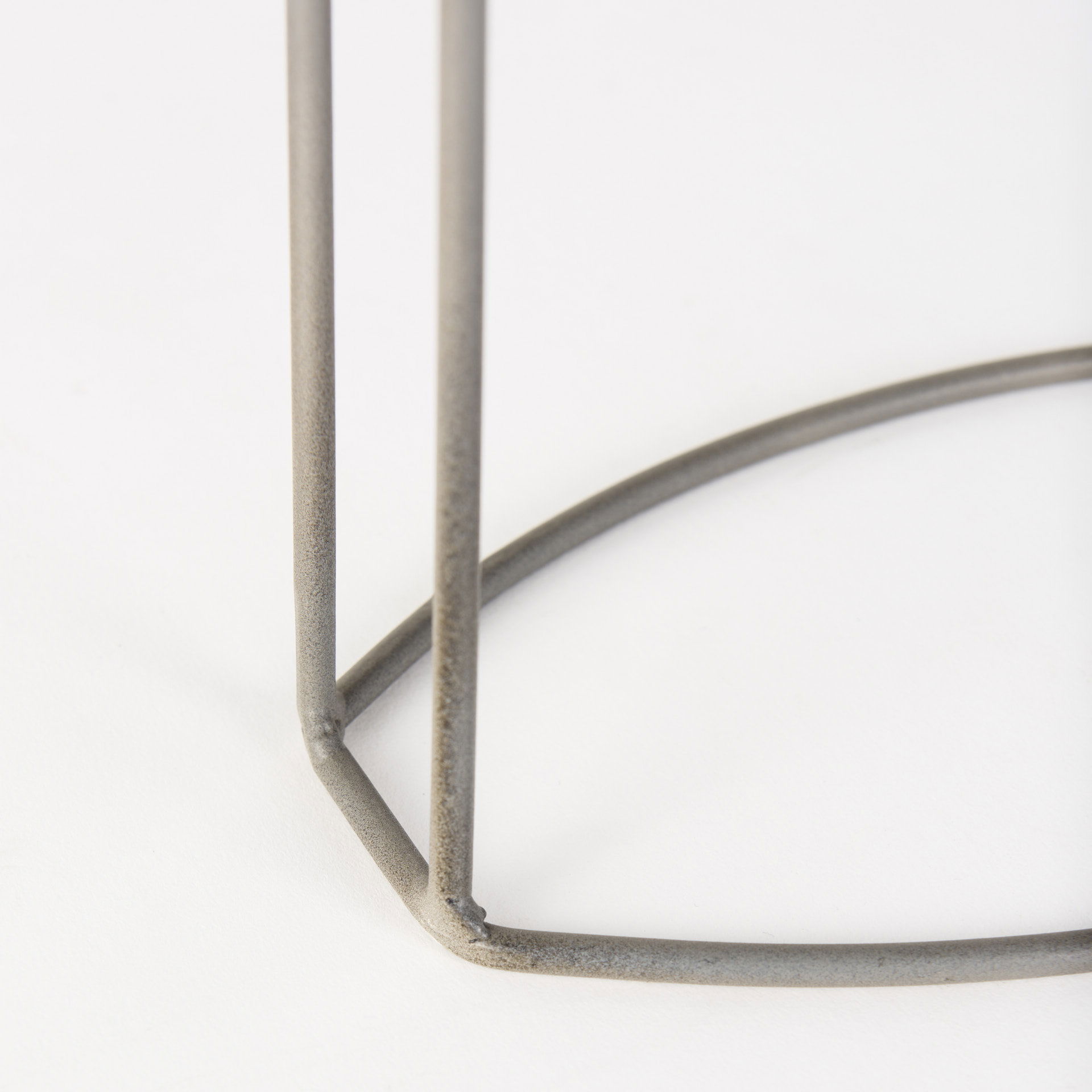 Aurus Matte Gray Metal Table Clock, by Mercana, 7.87" length x 4.72" width x 12.4" height View 9