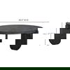 Wunder Coffee Table Black, by Moe's Home, 36.5" width x 13.75" height x 36.5" depth thumbnail 9