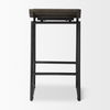 Givens 24.25'H Seat Height Black Wood Seat Black Frame Stool, Counter & Bar Stool by Mercana, 14.1" length x 15.8" width x 26" height thumbnail 6