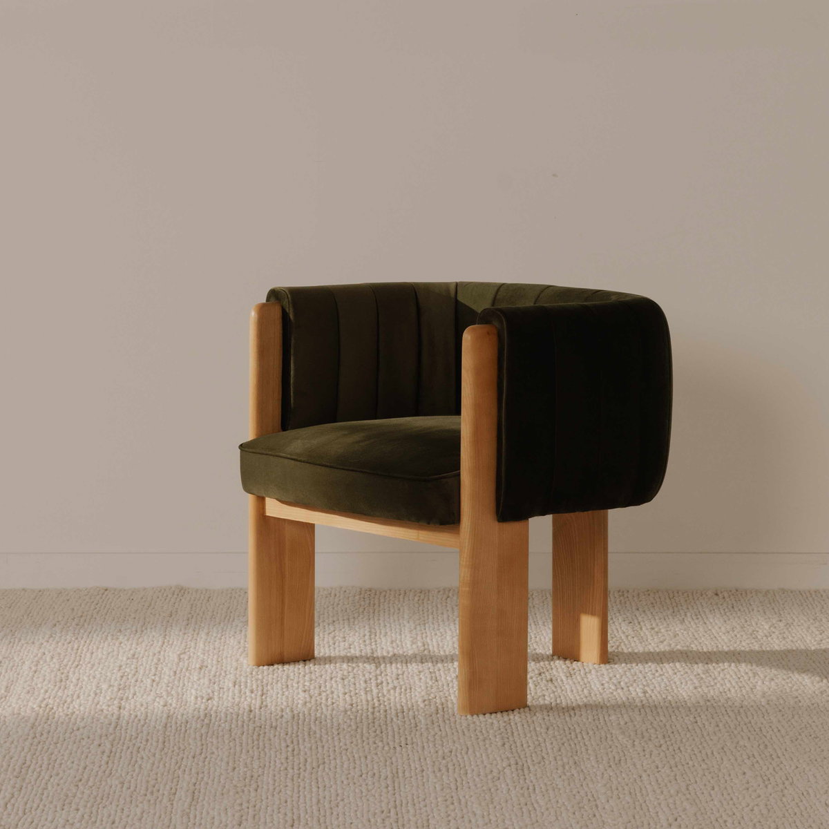Sofi Accent Chair Truly Olive, by Moe's Home, 29" width x 28.25" height x 26.25" depth View 7