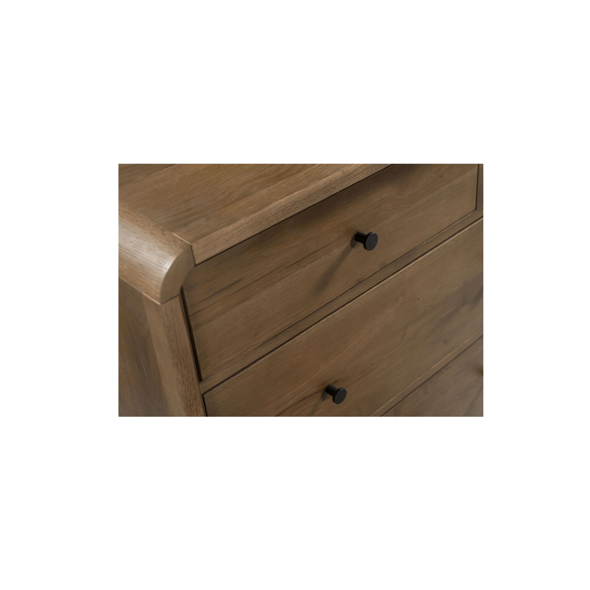 Riley 7 Drawer Dresser Oak, by Moe's Home, 70" width x 34" height x 19" depth View 6