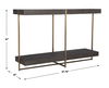 Taja Modern Brass / Wood Console Table thumbnail 2