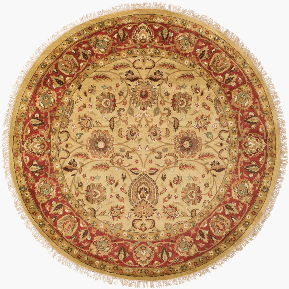 Taj Mahal Handmade Rug, by Surya, 8' length x 8' width