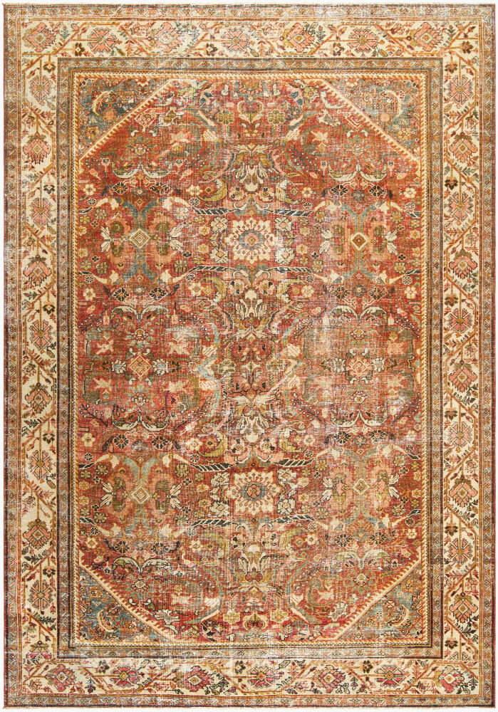 Antique One of a Kind Handmade Rug, by Surya, 12'1" length x 7'6" width
