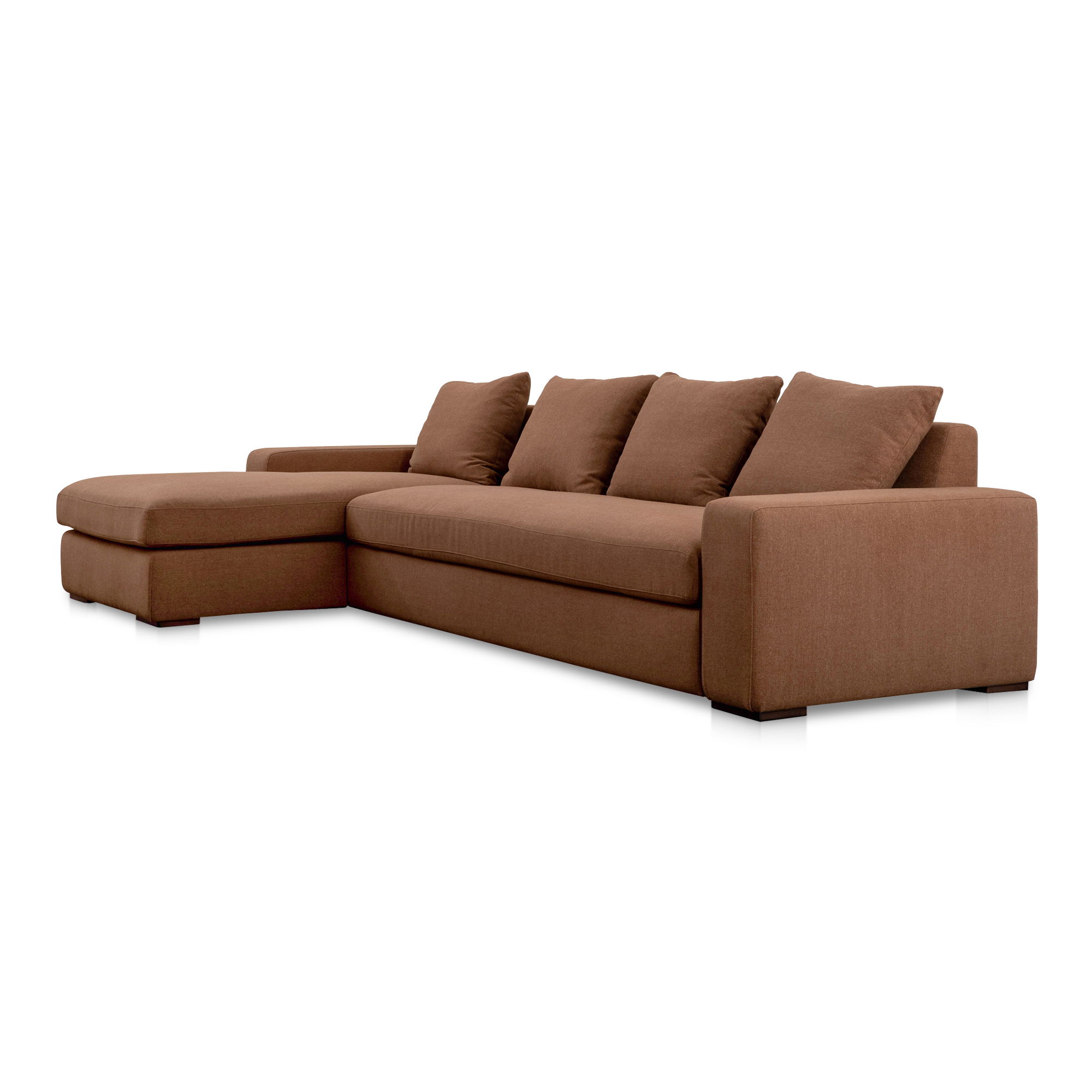 Thomas Left Sectional Rust large image 