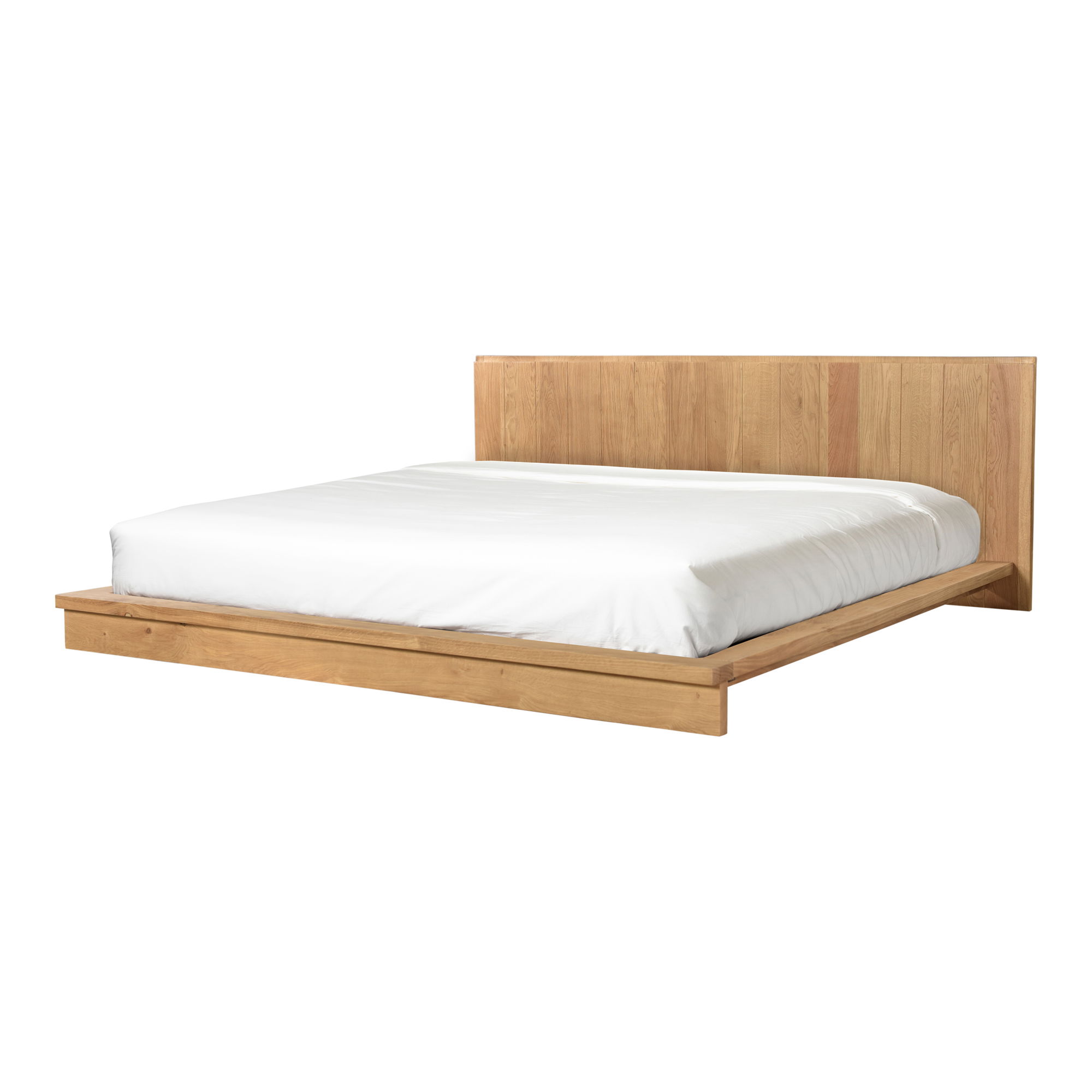 Plank King Bed, by Moe's Home, 89.5" width x 33" height x 86.5" depth View 7