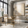 Golden Raindrops Modern Abstract Art, by Uttermost, 62" width x 62" height x 1.5" depth thumbnail 4
