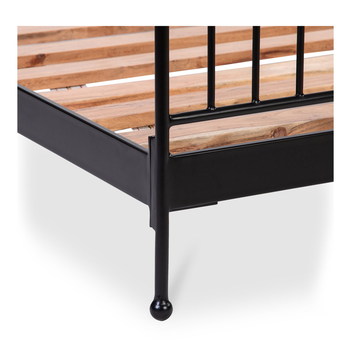 Monet King Bed Black, by Moe's Home, 78.5" width x 42" height x 83.35" depth View 6