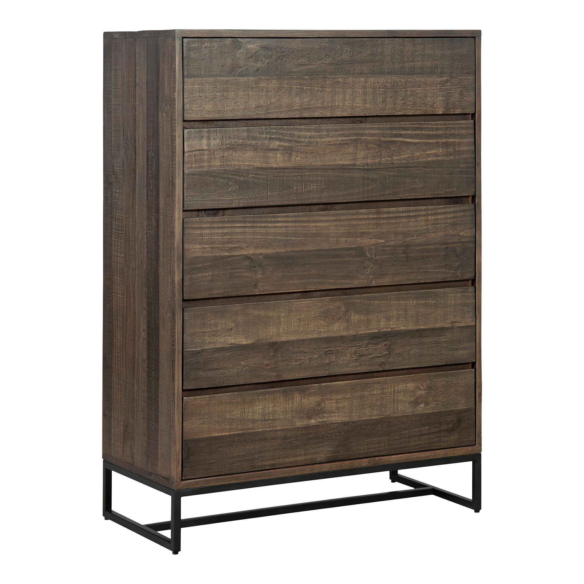 Elena 5 Drawer Chest Brown large image 