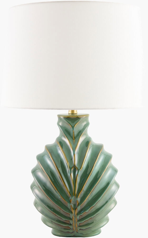 Pearl Frond Accent Table Lamp, by Surya, 17" width x 27" height