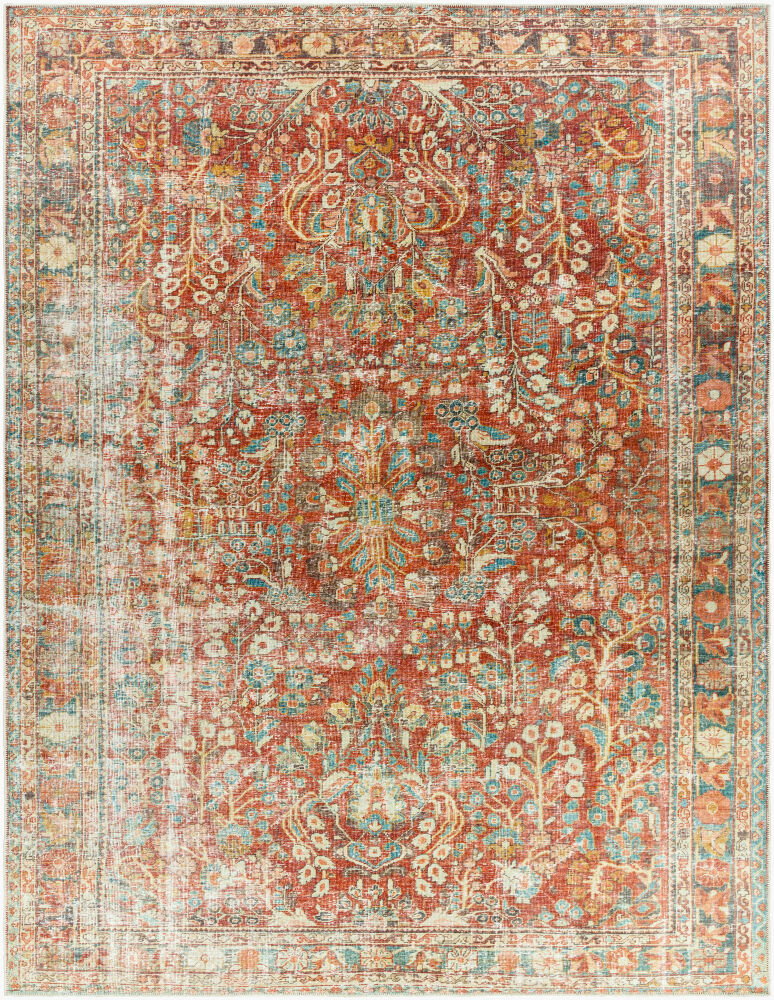 Amelie Machine Woven Rug, by Surya, 1'3.75" length x 1'3.75" width