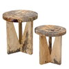Nadette Natural Nesting Tables Set/2, Side & End Table by Uttermost, 18" width x 21.3" height x 18" depth thumbnail 1