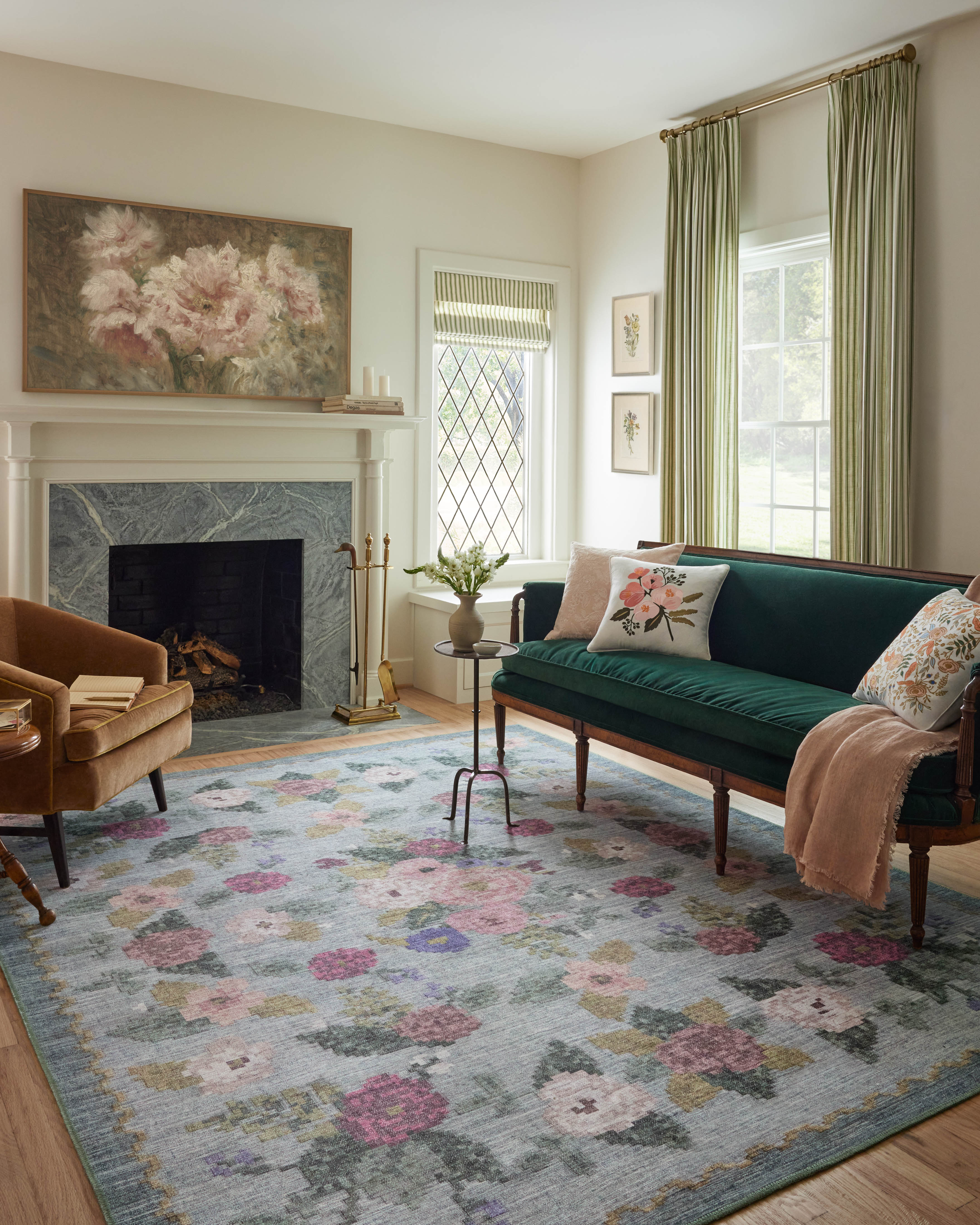 Rifle Paper Co. x Loloi Rosa Rug large image 