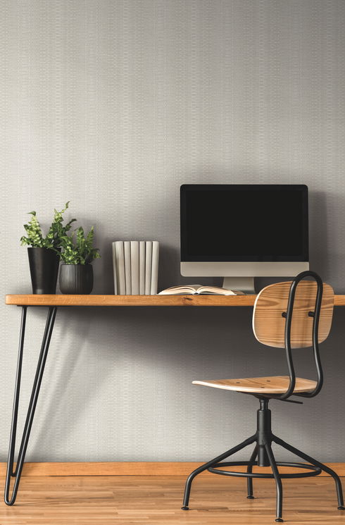 Market Stripe Caramel Wallpaper